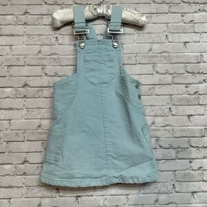 Chelsea & Violet Girls 3T  Overalls Dress Light Blue Pockets Toddler Dress